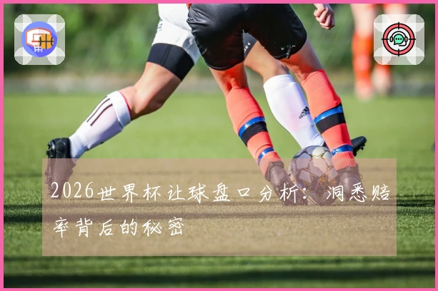 2026世界杯让球盘口分析：洞悉赔率背后的秘密