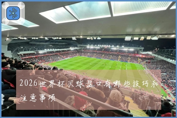 2026世界杯买球盘口有哪些技巧和注意事项