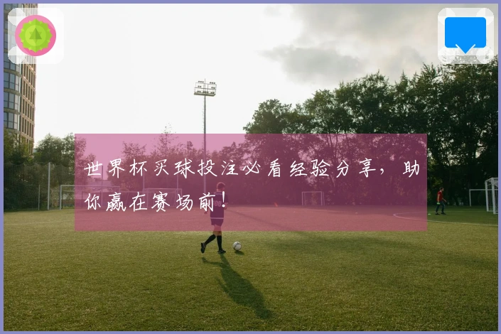 世界杯买球投注必看经验分享，助你赢在赛场前！
